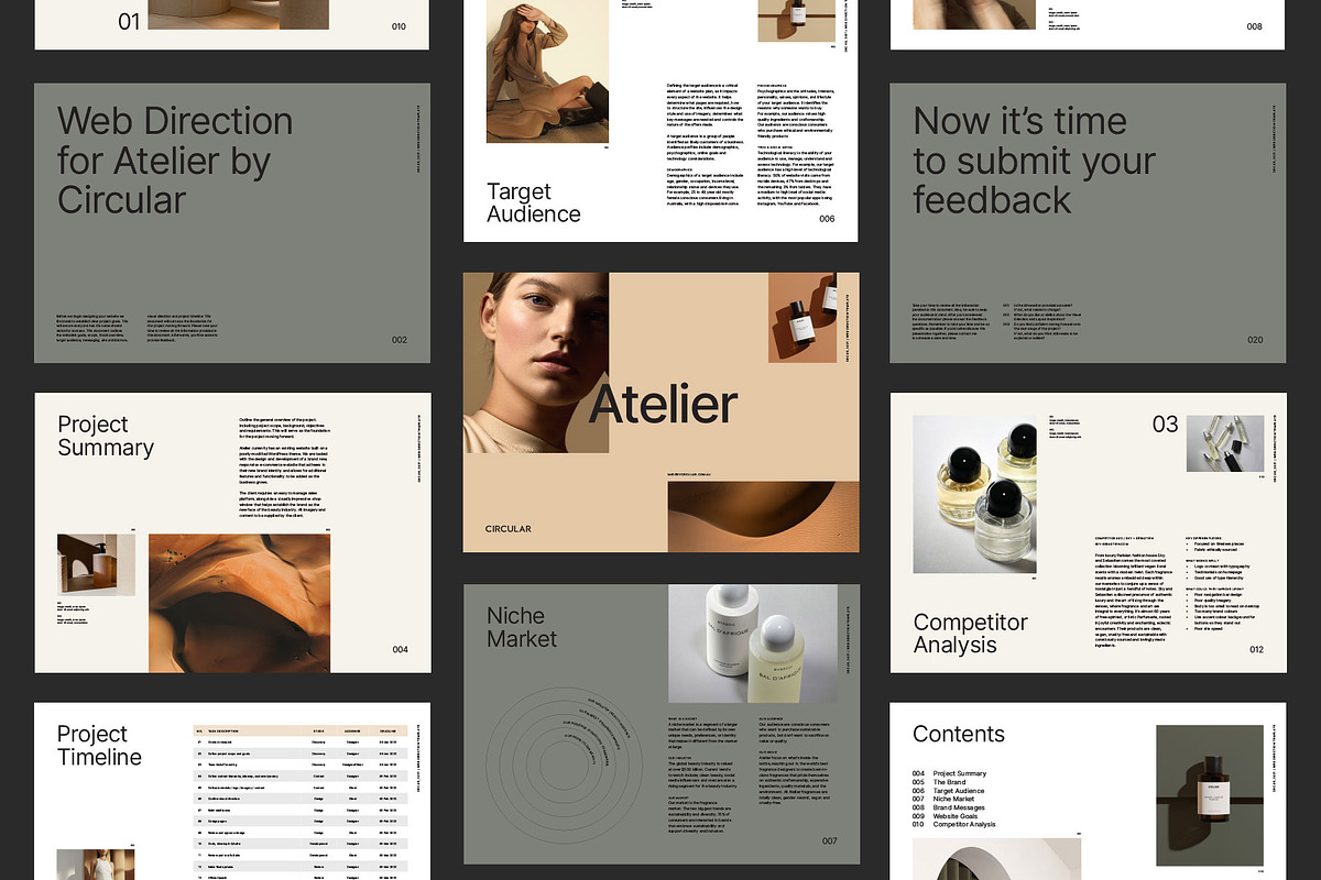 ATELIER / Web Direction Template, a Presentation Template by Circular (Photo 6 of 16)