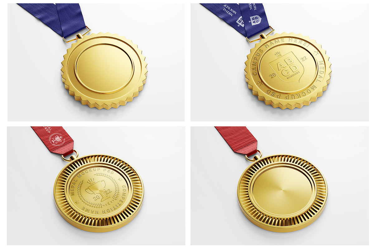 Round Medal Mockup Set - 10 PSD, a Mockup by Remnand Studio (Photo 11 of 12)