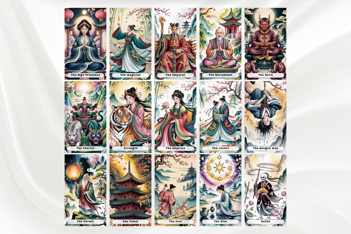 Japanese Tarot Cards Deck, an Object Illustration by Mugio (Photo 2 of 6)