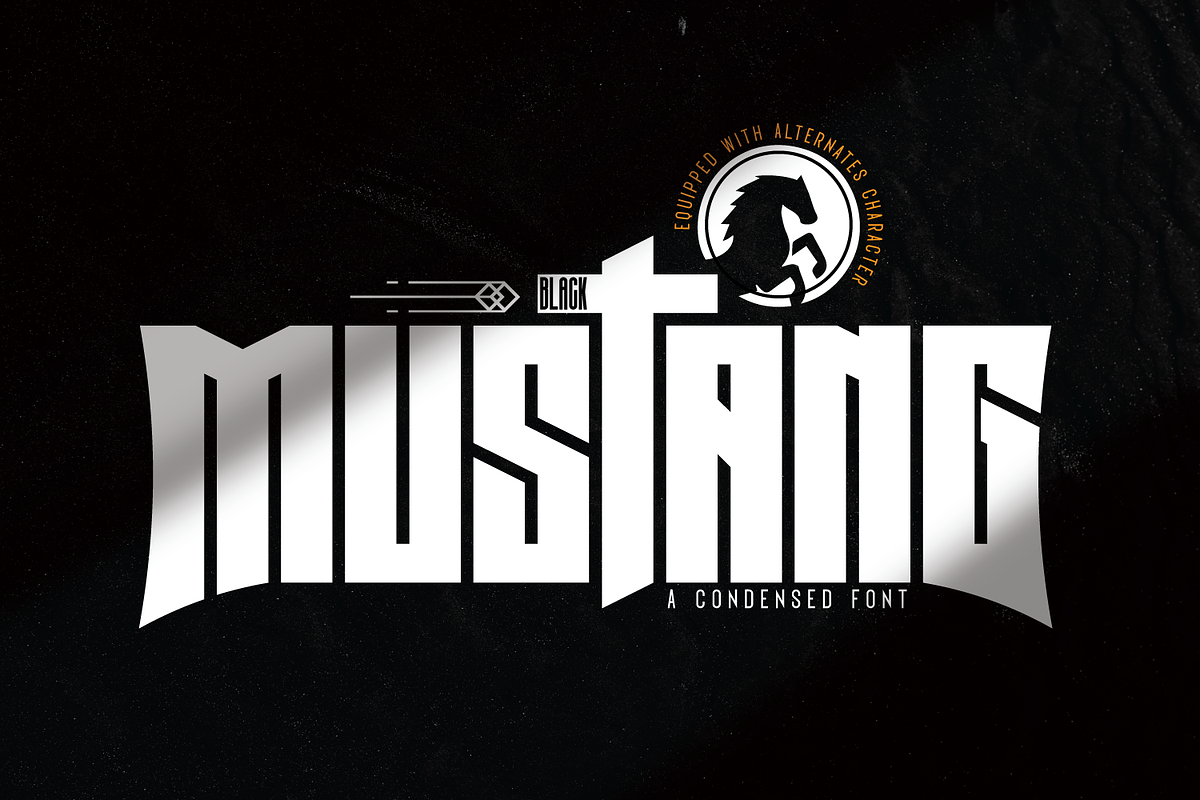 Black Mustang, a Blackletter Font by Linecreative (Photo 1 of 11)