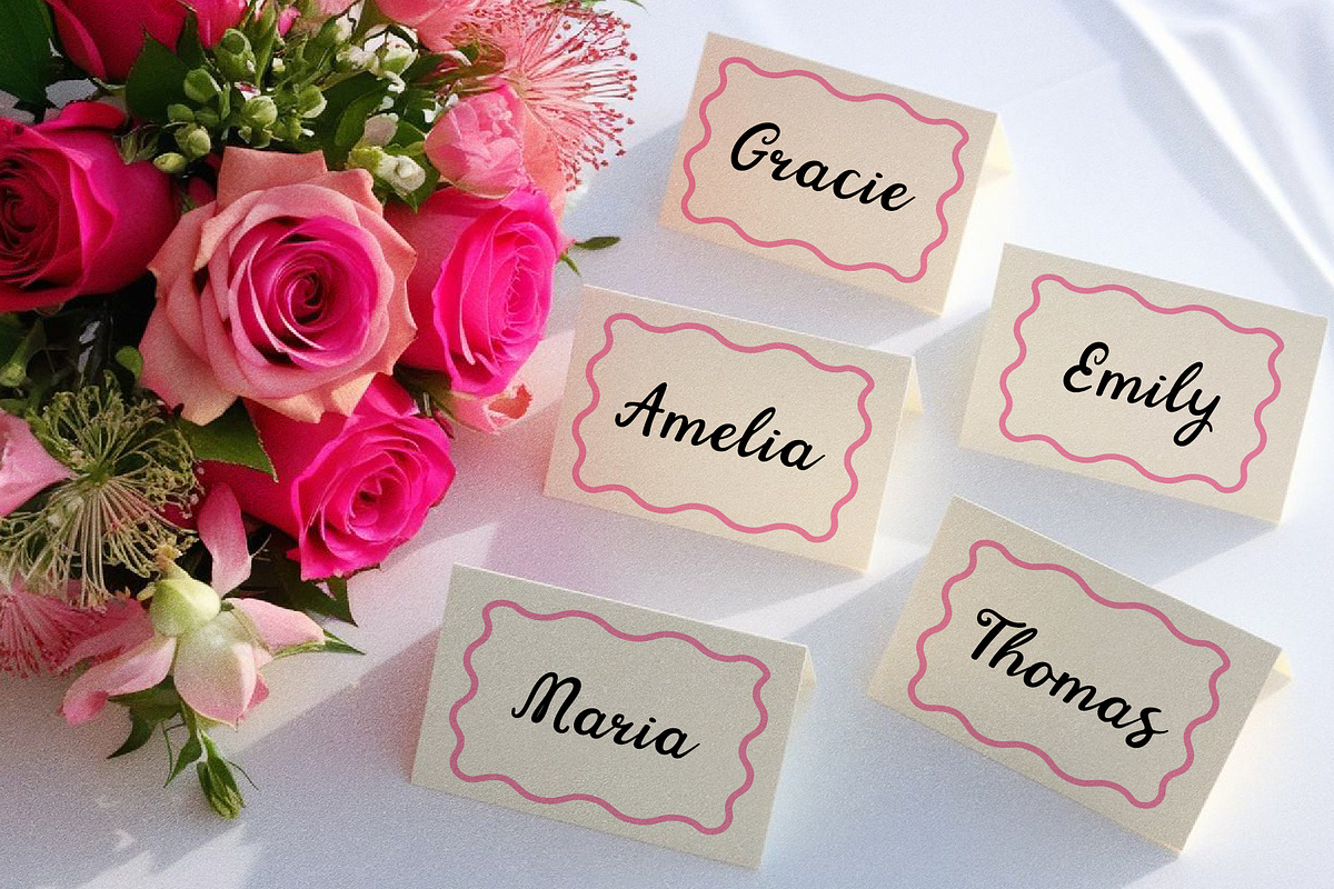 Bachelorette Squad - Wedding Script, a Script Font by Kaya Fonts (Photo 5 of 25)