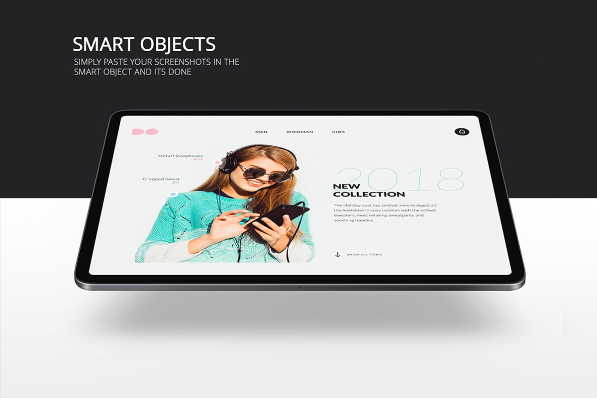 All New iPad Pro Mockups, an iPad Mockup by ydlabs (Photo 3 of 6)