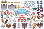 Coat of Arms Construction Kit, an Object Illustration by AntonPix Studio (Thumbnail 2 of 3)