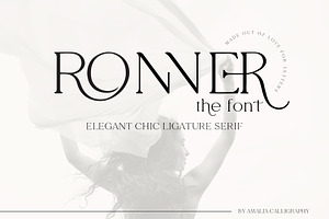 RONNER Elegant Ligature Serif Font