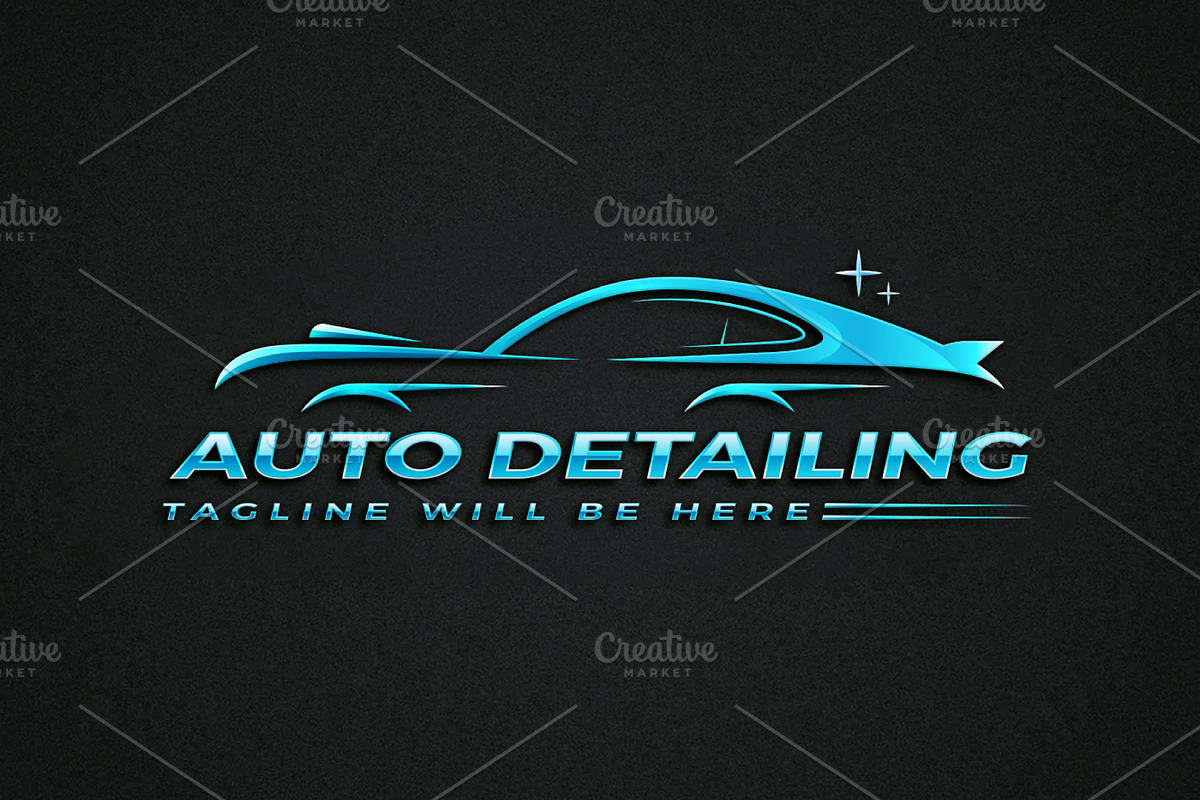 Auto Detailing Logo, Car Wash Logo, a Branding & Logo Template by Nahid Hasan Nilim (Photo 3 of 7)