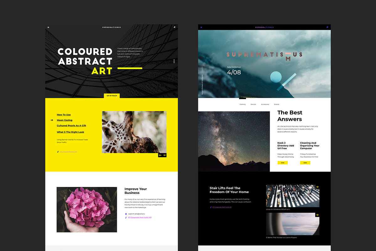 SUPREMATISMUS, an UI Kit Template by kohalov (Photo 4 of 6)