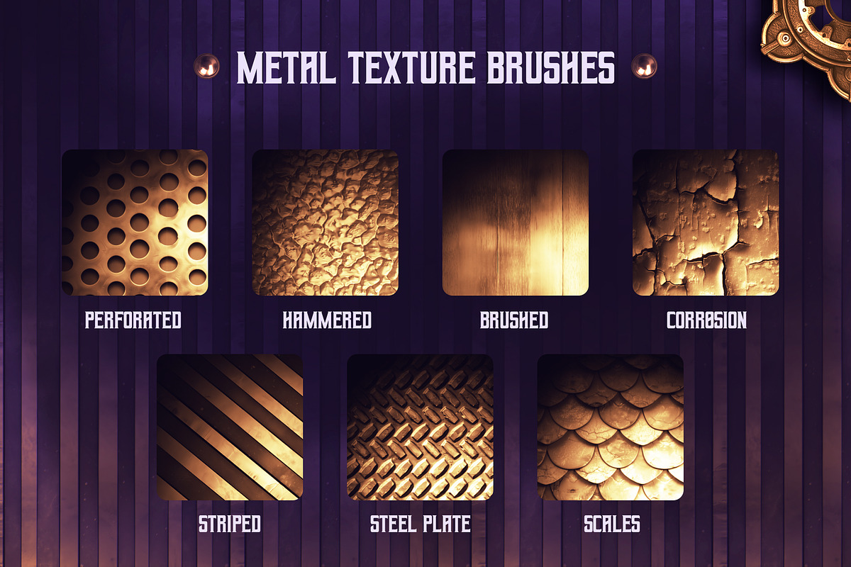 Steampunk brushes for Procreate, a Brush Add-On by seamless team (Photo 5 of 9)