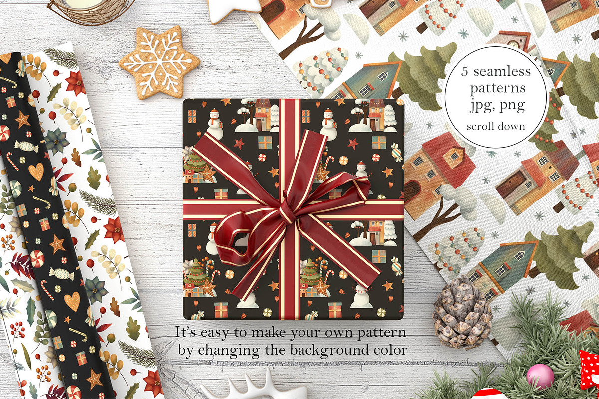 Christmas Magic Set, a Decorative Illustration by Daria's Magic World (Photo 5 of 7)