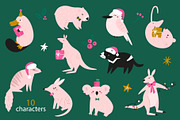 Christmas in Australia Holiday Set, an Animal Illustration by danceyourlife (Thumbnail 9 of 10)