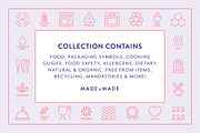 Food Packaging Line Icons, an Outline Icon by Made by Made (Thumbnail 2 of 8)