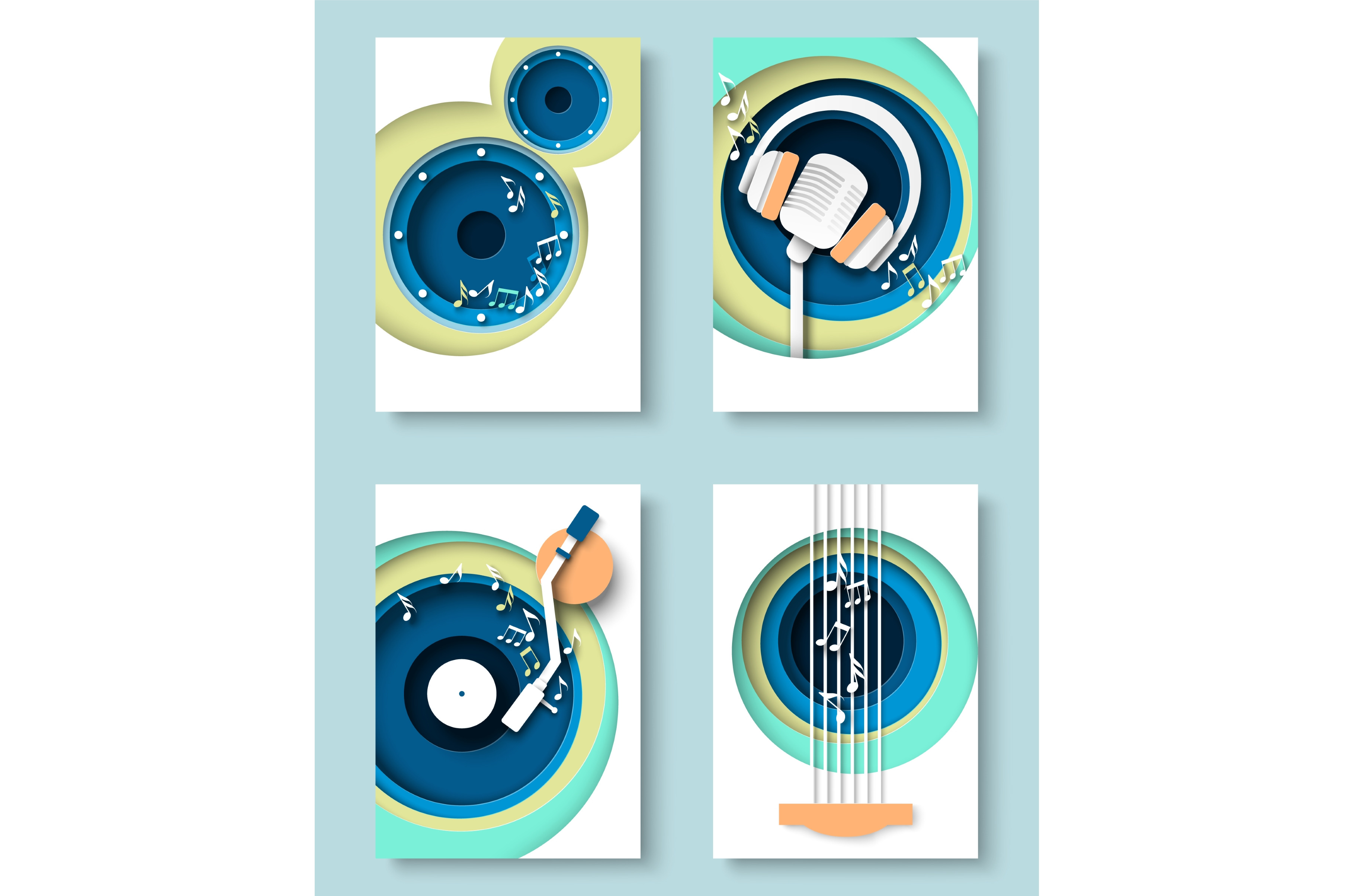 Music layout flyer invitation design, a Decorative Illustration by ...