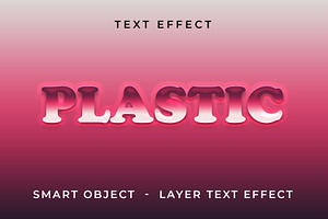 Plastic Text Effect Layout, a Layer Style Add-On by CreativeShaper