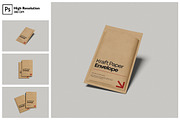 Kraft Paper Envelope Mockup, a Merchandise Mockup by Gatamotion (Thumbnail 1 of 5)