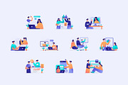 Team Work Illustrations, a Templates & Theme by Triangle Squad (Thumbnail 3 of 3)