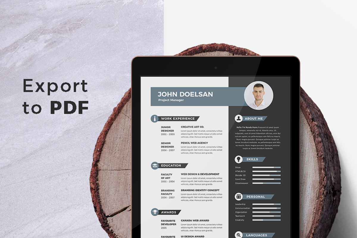 Vol.21 Resume & CV Template, a Resume Template by Hito Graphic (Photo 7 of 8)