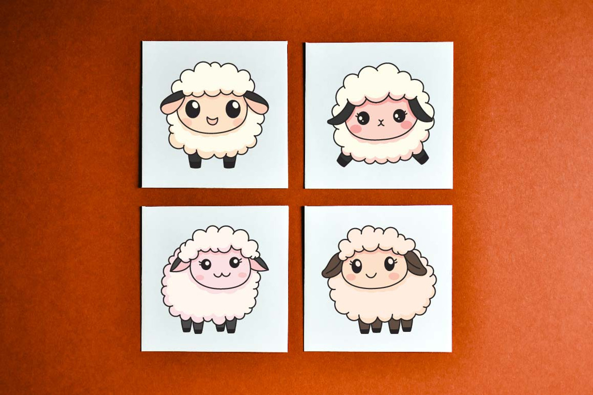 20 Cute Sheep Lamb Farm Character, an Animal Illustration by jongcreative (Photo 5 of 7)