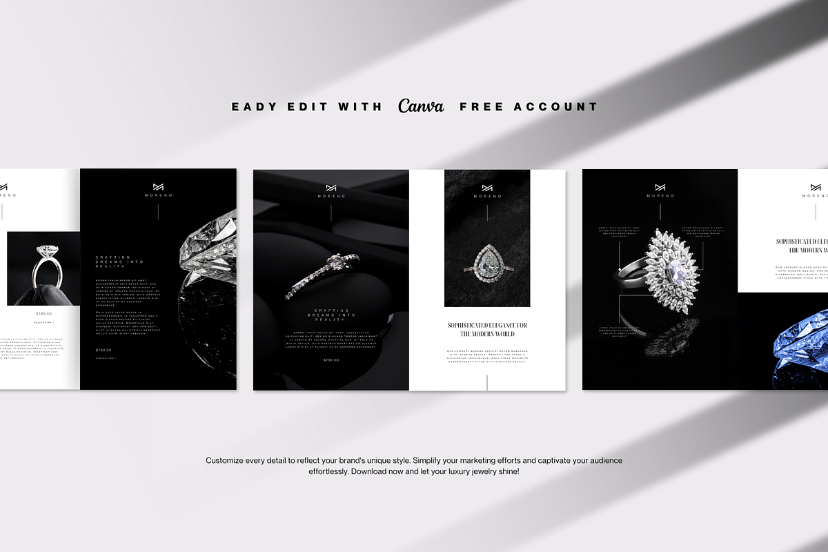 Canva Luxury Jewelry Brochure