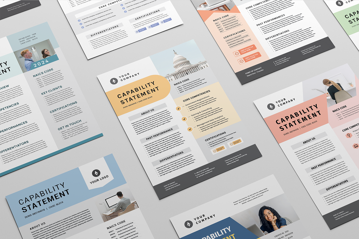 Capability Statement Bundle, a Flyer Template by Leaflove (Photo 2 of 10)