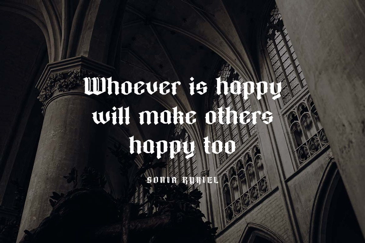 Gothicfed Blackletter Font, a Blackletter Font by UICreative (Photo 6 of 13)