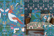 Garden Botanical Pattern and Motifs, a Pattern Graphic by likorbut (Thumbnail 4 of 12)
