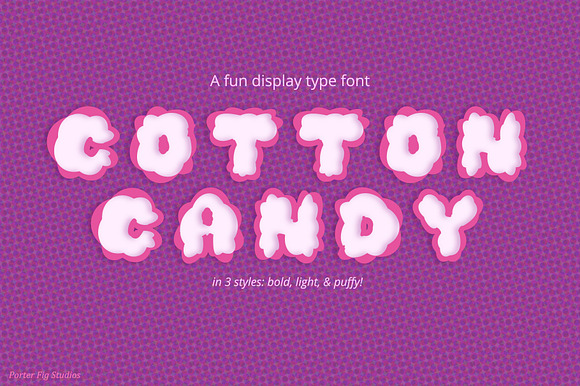 Fun Bubble Display Font Cotton Candy preview 6
