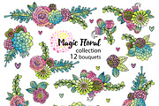 Floral collection. Hand drawn set., an Illustration by antuanetto (Thumbnail 3 of 7)