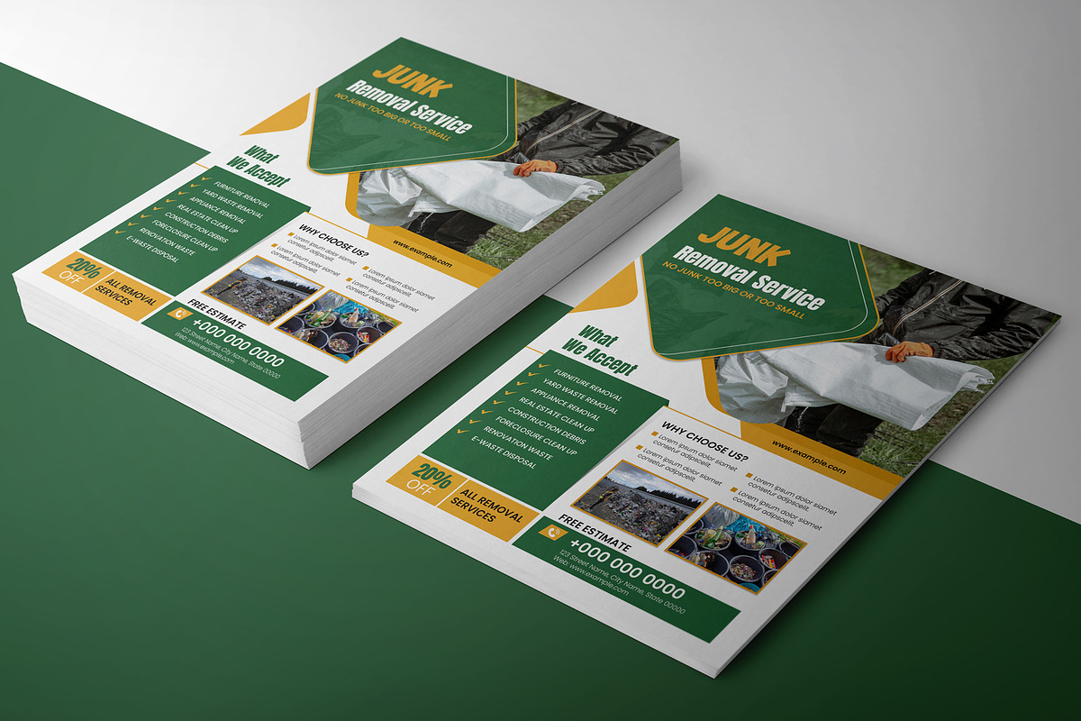 Junk Removal Services Flyer, a Flyer Template by Template Shop (Photo 2 of 3)