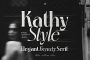 Kathy Style - Elegant Beauty Serif, a Serif Font by creativemedialab (Thumbnail 1 of 17)