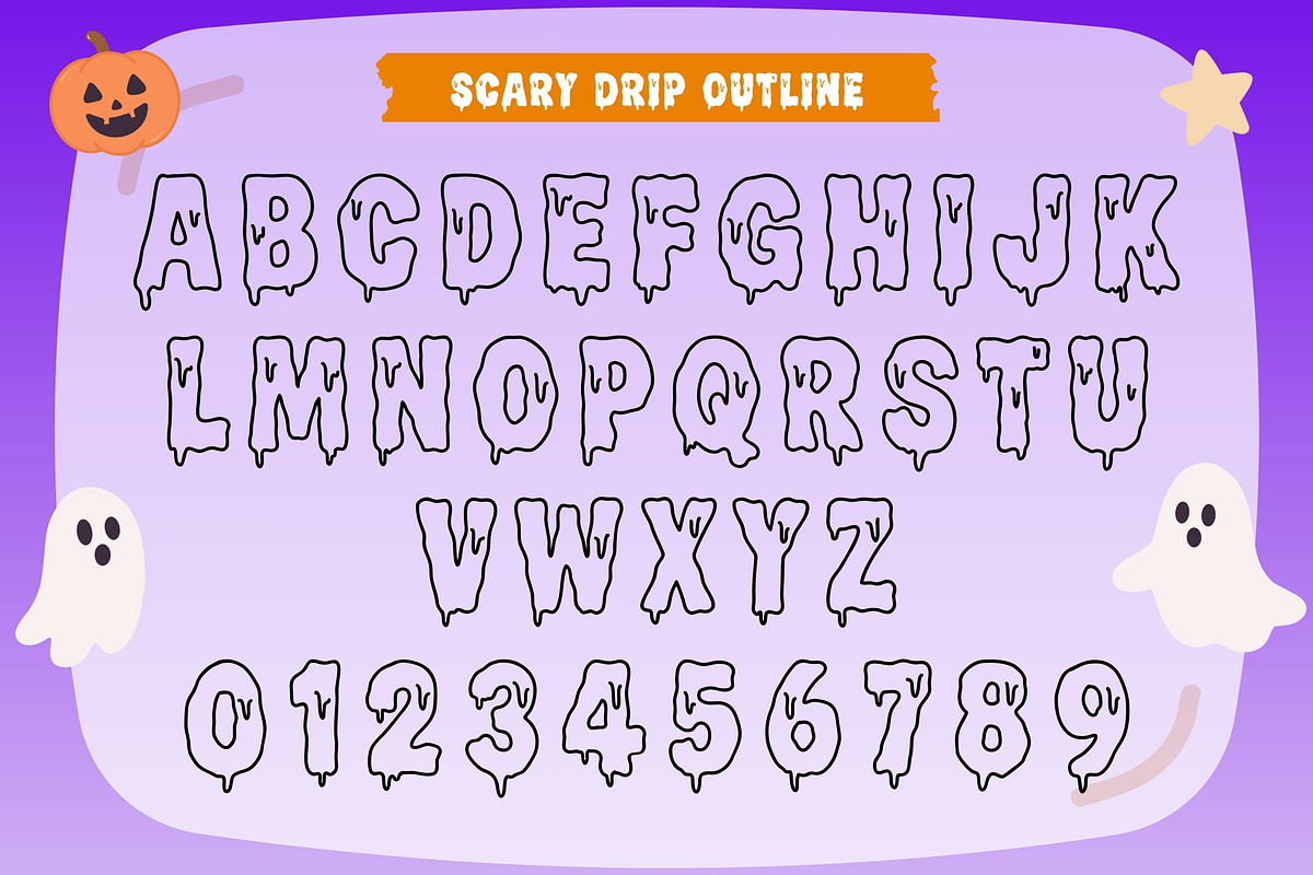 Scary Drip - Halloween Drippy Font, a Symbol Font by AnningArts (Photo 9 of 10)