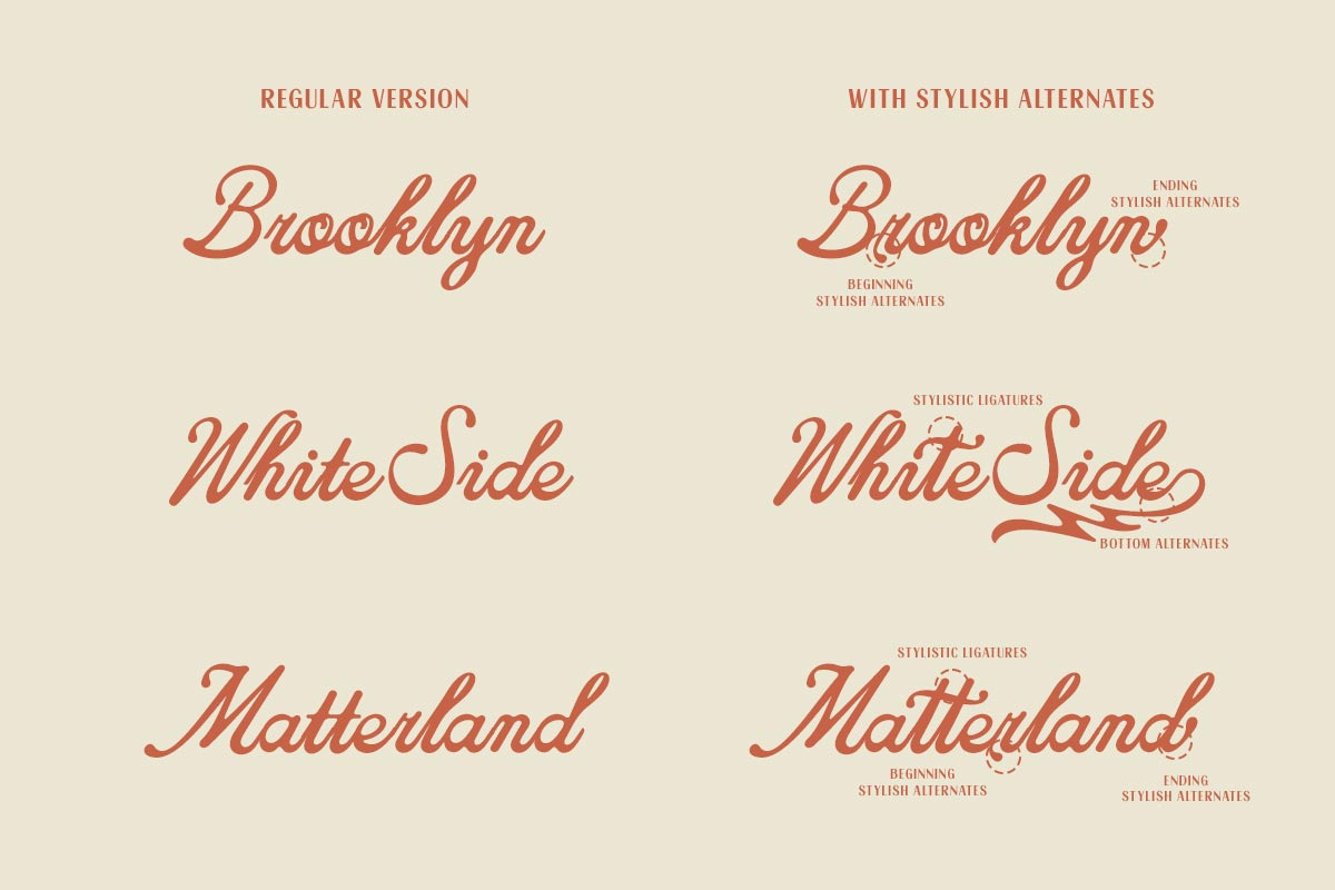 Avenue Market Duo, a Script Font by Letter Fresh (Photo 4 of 10)