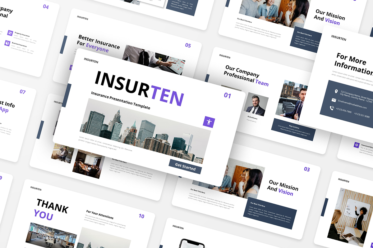 Insurten - Insurance Keynote, a Presentation Template by Annora Studio (Photo 5 of 5)