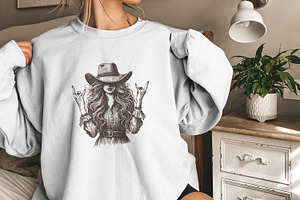 Cowgirl PNG, Sublimation Design