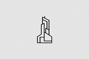 Modern Skyscraper Icon, an Outline Icon by Vectorium Studio (Thumbnail 2 of 4)