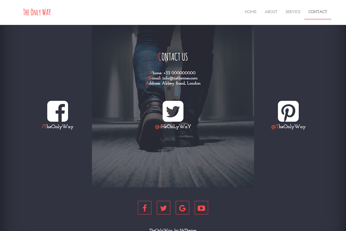 The Only Way - Portfolio Theme, a Bootstrap Template by NsThemes (Photo 3 of 6)