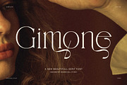 Gimone Elegant Serif Display Font, a Serif Font by Graphicxell (Thumbnail 1 of 8)