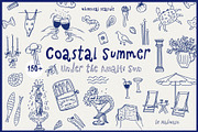 COASTAL Summer - whimsical set, a Seasonal Illustration by Madiwaso (Thumbnail 13 of 13)