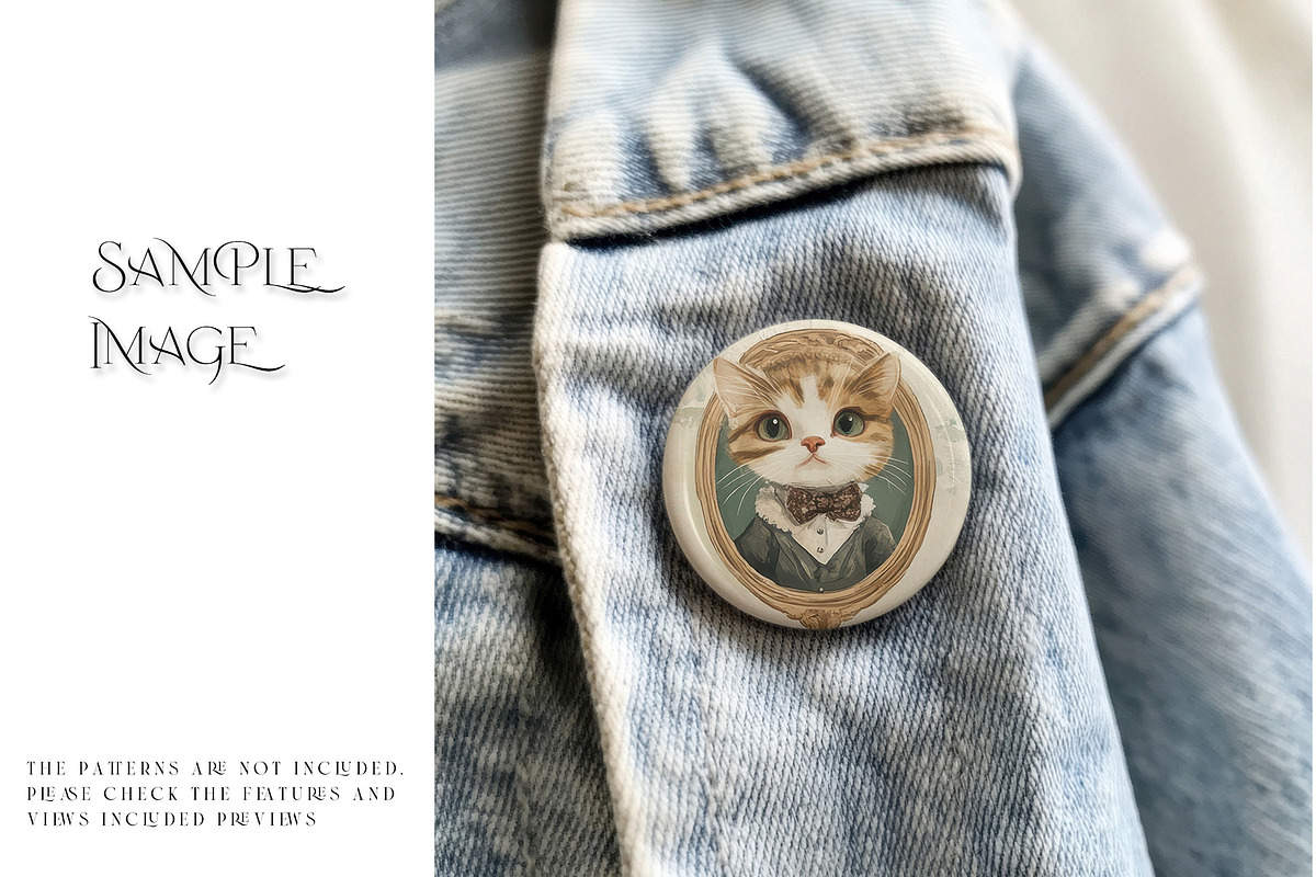 Pin Badge Collction PNG & PSD Mockup, a Product Mockup by mock-ups (Photo 8 of 22)