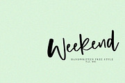 ✑Weekend | Handwritten Font, a Script Font by Artstudio (Thumbnail 1 of 8)