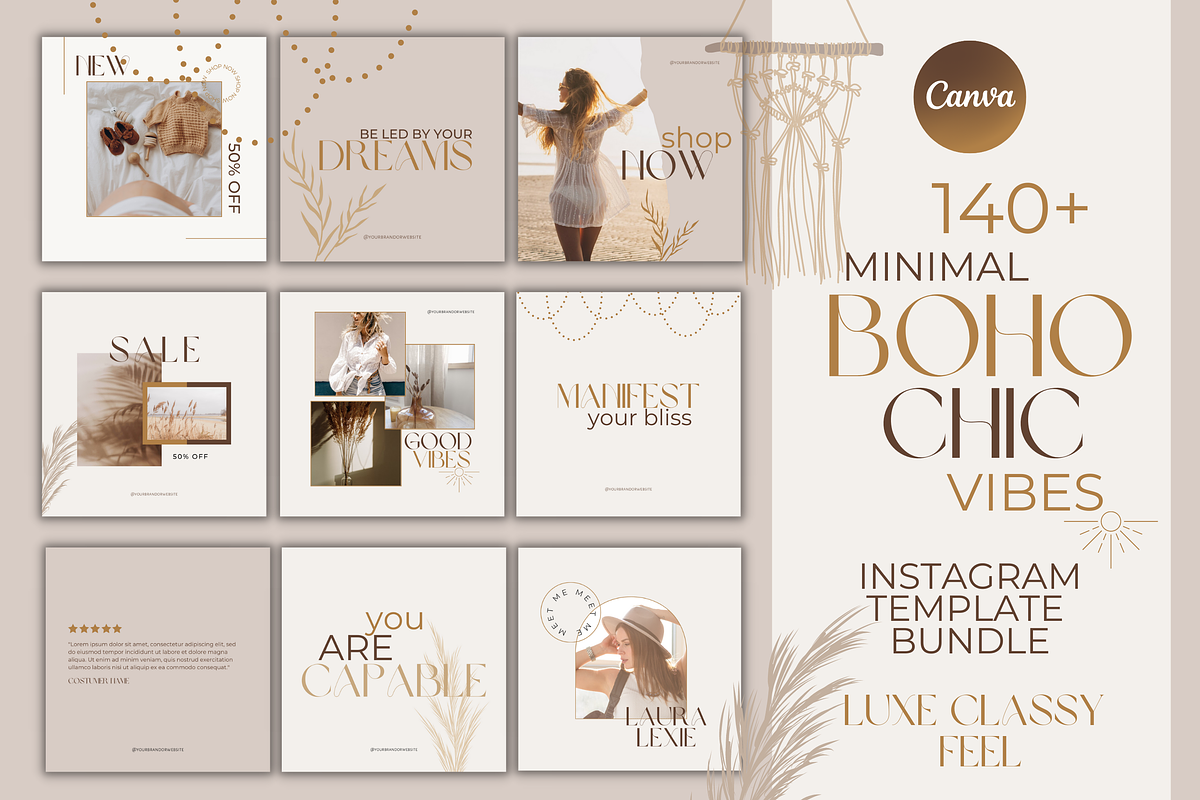 Boho Chic Minimal Instagram Template, a Social Media Template by Faytemplates (Photo 1 of 8)
