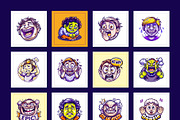 Reaction Stickers Set, an Emoji Icon by Prosymbols (Thumbnail 7 of 9)