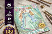 Magical Princess Coloring Book Vol27, a Person Illustration by ikarifq shop (Thumbnail 1 of 7)