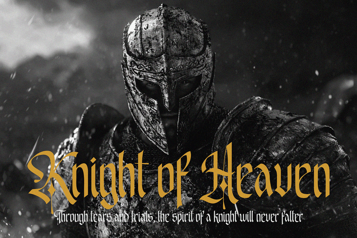 Emxage Aldsyb — Blackletter Font, a Blackletter Font by Enxyclo Studio (Photo 12 of 18)