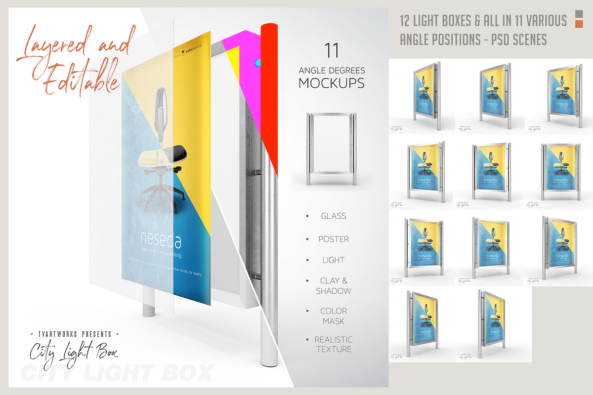 Light Board - 123 Mockups & 6 Scenes, a Mockup by TVartworks (Photo 19 of 27)