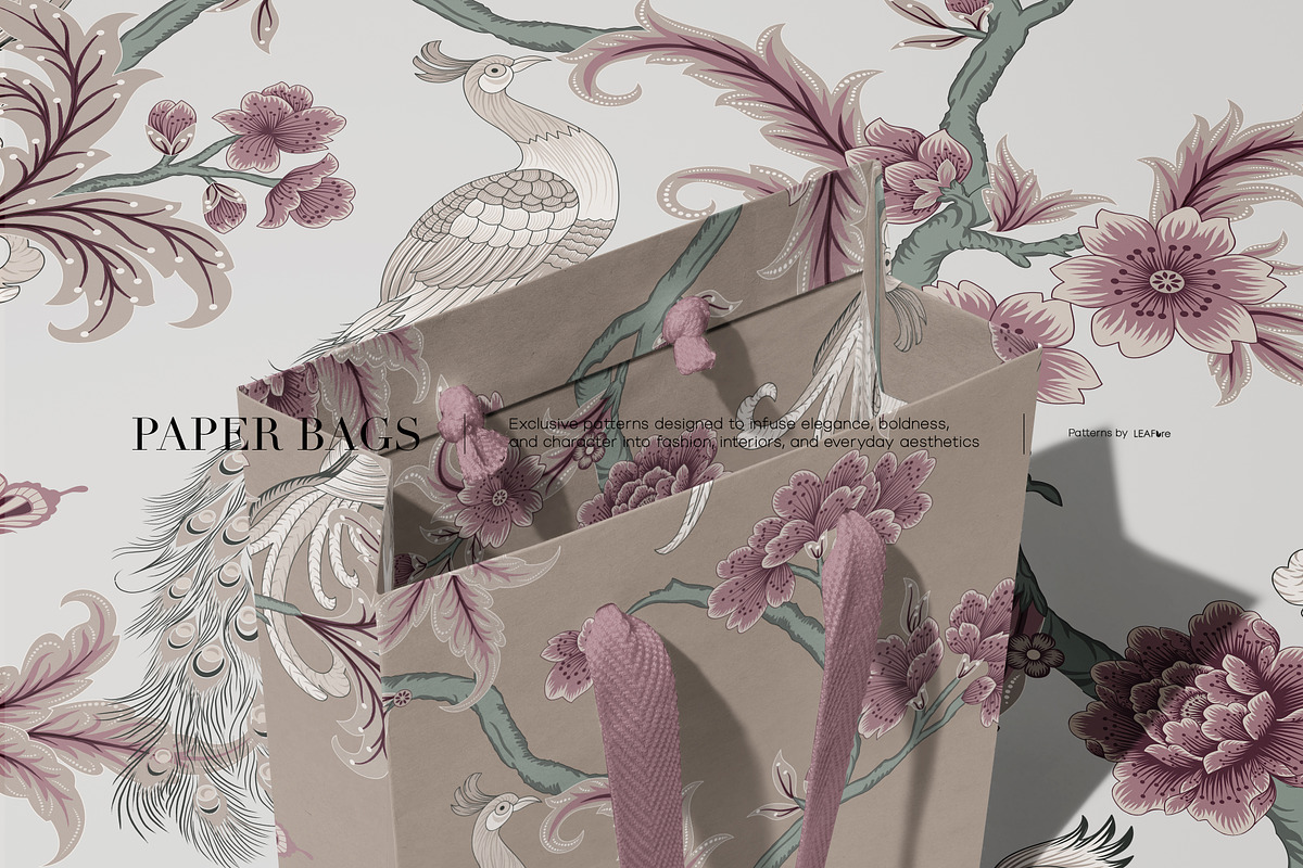 Botanical Chinoiserie Patterns, a Pattern Graphic by LEAFure (Photo 11 of 13)
