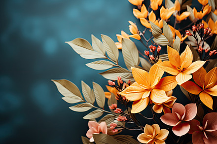 Summer leaves background with a vari, a Photo by SaroStock