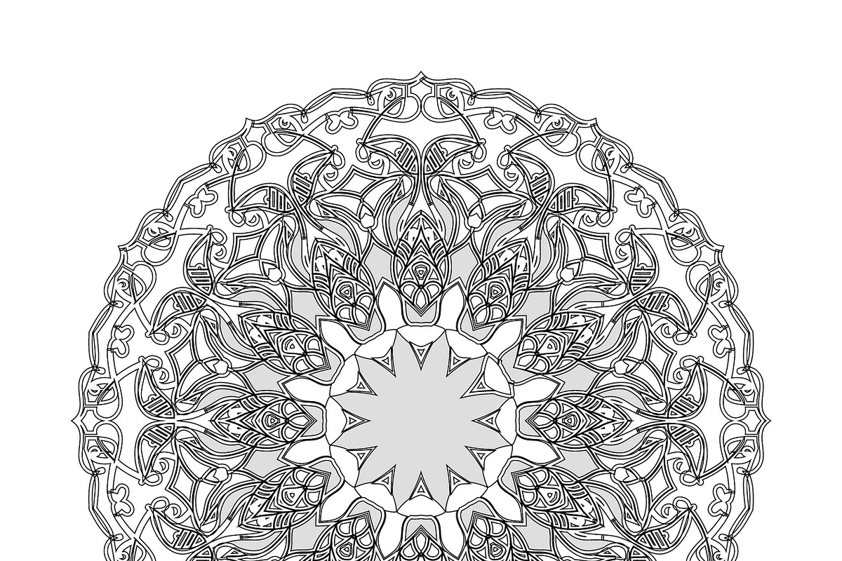 20 mandala vector background design, a Pattern Graphic by NJ Himel (Photo 4 of 21)