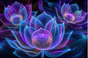 Blue lotus leaves are known for, a Nature Photo by ZinetroN