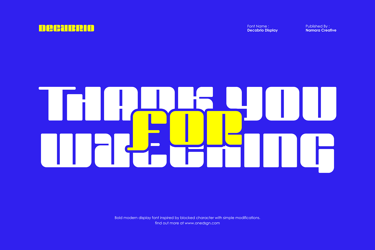 Decabrio - Display Fonts, a Font by Namara Creative Studio (Photo 10 of 10)