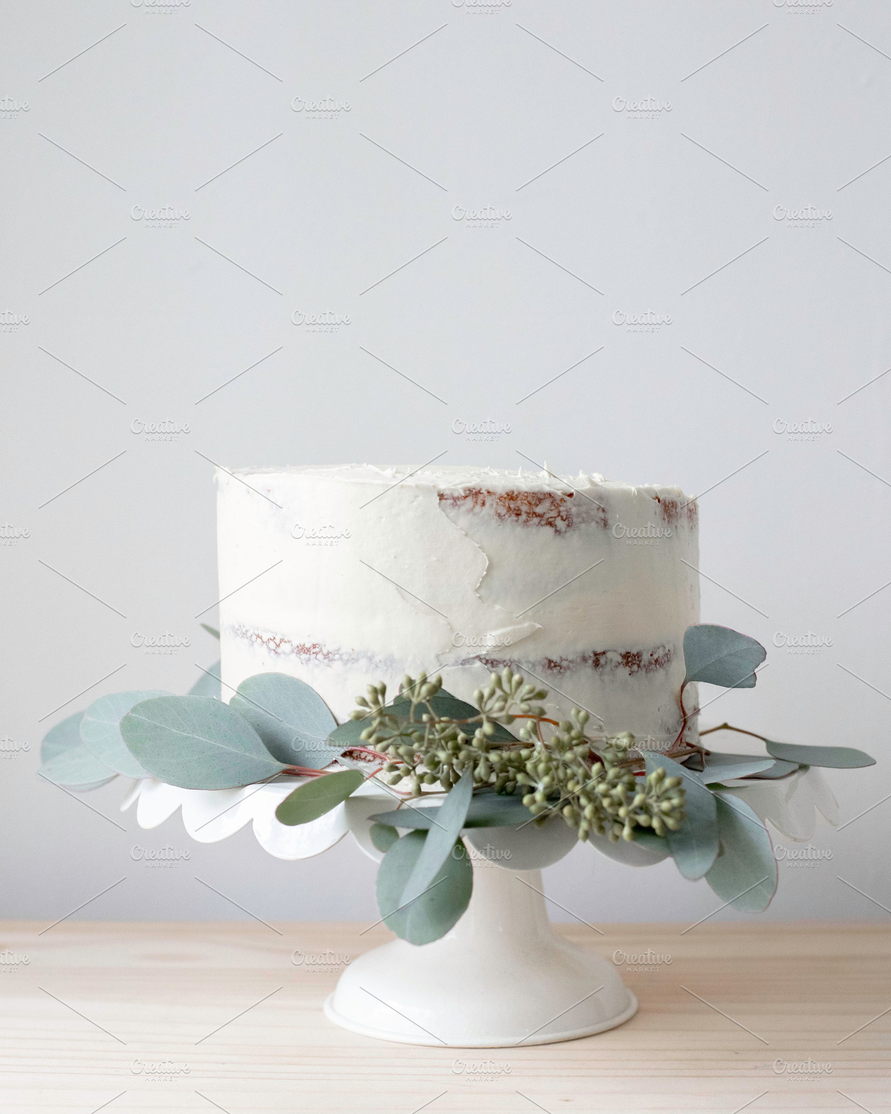 Naked Cake Styled Stock Photo, a Food & Drink Photo by Rebecca Lane Graphics