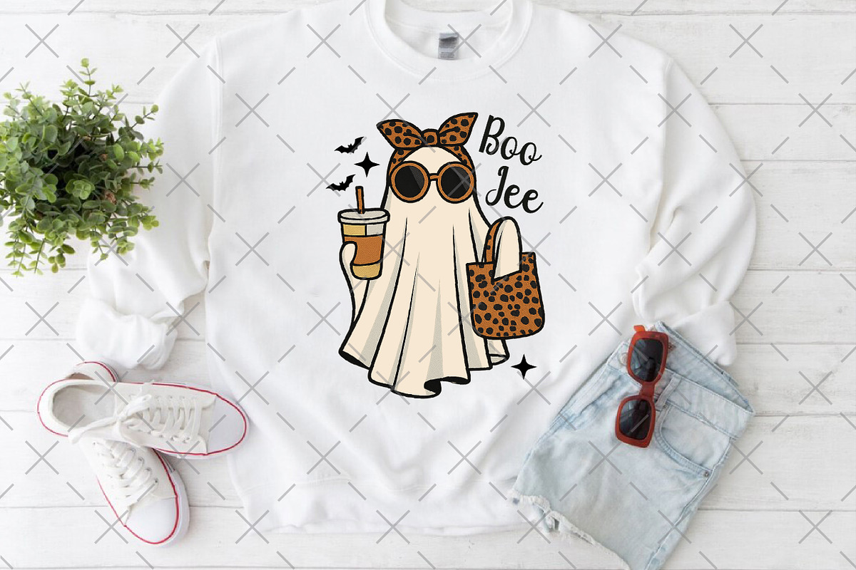 Halloween Boo-Jee Ghost Sublimation, an Illustration by Craft Nest (Photo 3 of 6)